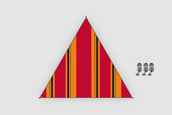 [9961678] Voile d'ombrage raccordable Zip-Canvas Orient Bent