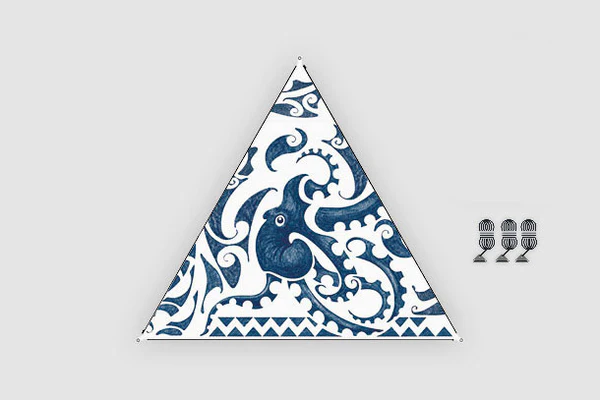 [9961688] Voile d'ombrage connectable Zip Canvas design nouvelle-zélande Bent